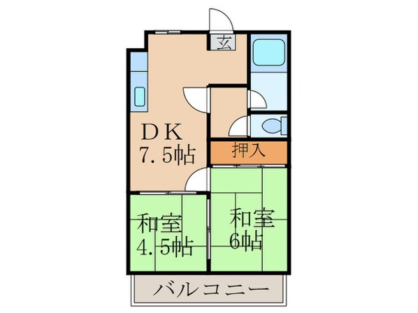 シャトレ苅田の物件間取画像